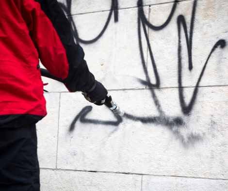 Media Blasting Graffiti